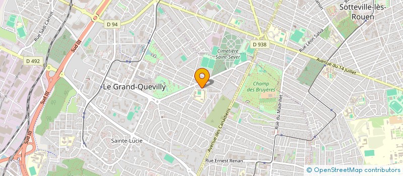 localisation de l'entreprise MADAME SANDRINE DELANDEMARE  LE GRAND-QUEVILLY