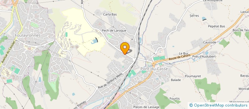 localisation de l'entreprise MADAME SANDRINE DELARQUE  PONT-DU-CASSE