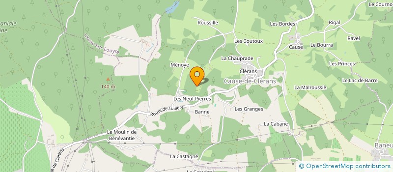 localisation de l'entreprise MADAME SANDRINE DELBOUIS à CAUSE-DE-CLERANS