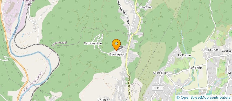 localisation de l'entreprise MADAME SANDRINE DELIGNY  SAINT-MARTIN-DE-VALGALGUES