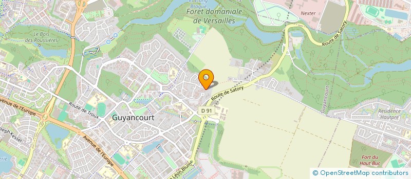 localisation de l'entreprise MADAME SANDRINE DELIVET  GUYANCOURT