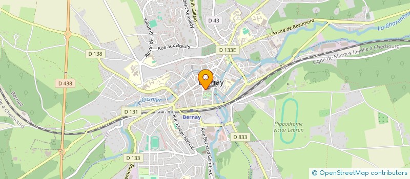 localisation de l'entreprise MADAME SANDRINE DELL'AGNOLA  BERNAY