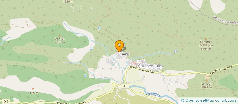 localisation de l'entreprise MADAME SANDRINE DELLA-NOCE  COURSEGOULES