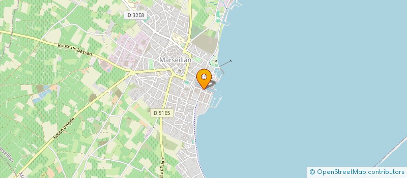 localisation de l'entreprise MADAME SANDRINE DELMAU à MARSEILLAN
