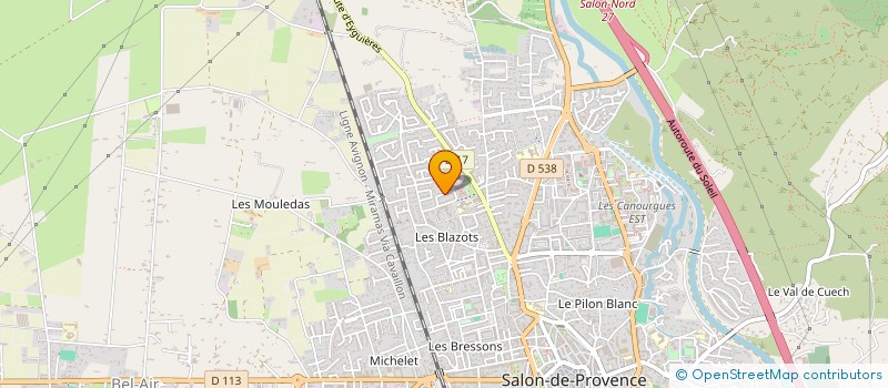 localisation de l'entreprise MADAME SANDRINE DELOS  SALON-DE-PROVENCE