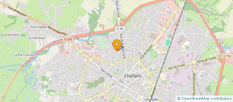 localisation de l'entreprise MADAME SANDRINE DELPERDANGE à CHALLANS