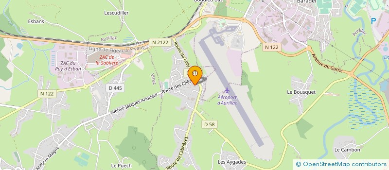 localisation de l'entreprise MADAME SANDRINE DELRIEU à ARPAJON-SUR-CERE