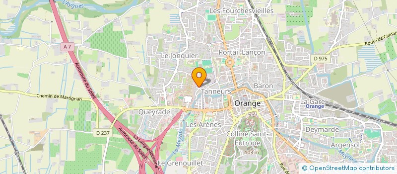 localisation de l'entreprise MADAME SANDRINE DELYLLE à ORANGE