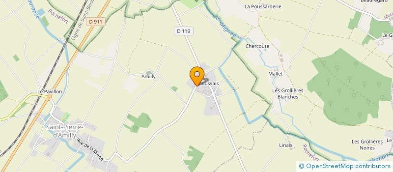 localisation de l'entreprise MADAME SANDRINE DENERVAUD  SAINT-PIERRE-D'AMILLY