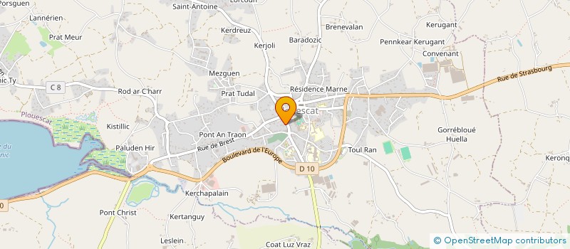 localisation de l'entreprise MADAME SANDRINE DENIAUX  PLOUESCAT