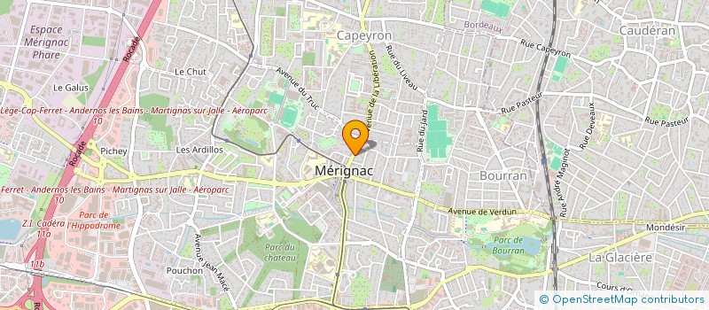 localisation de l'entreprise MADAME SANDRINE DENIEULLE à MERIGNAC