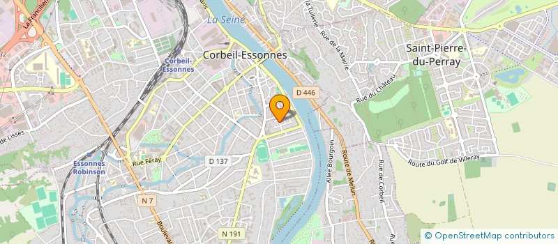 localisation de l'entreprise MADAME SANDRINE DENISE REMY  CORBEIL-ESSONNES