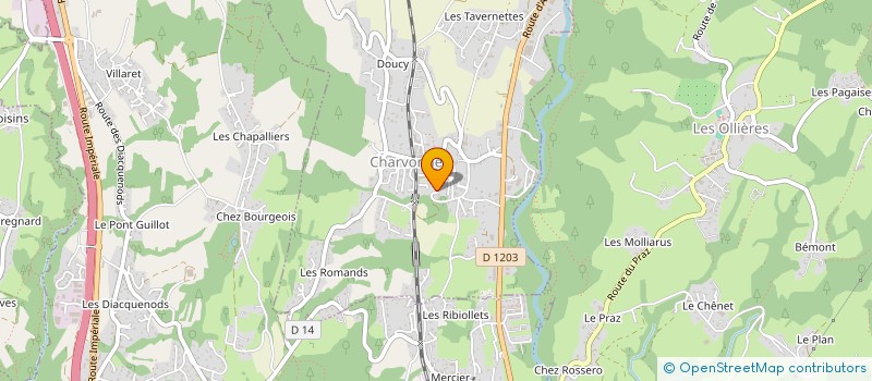 localisation de l'entreprise MADAME SANDRINE DEPRES  CHARVONNEX