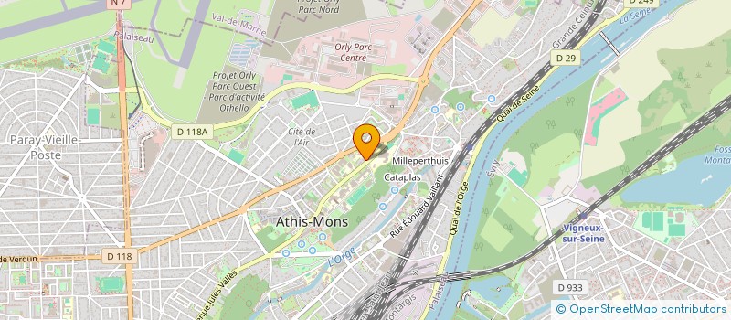 localisation de l'entreprise MADAME SANDRINE DERENNES à ATHIS-MONS