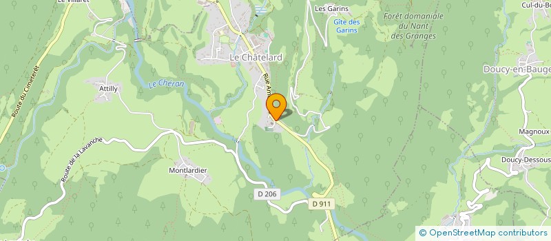 localisation de l'entreprise MADAME SANDRINE DESAILLOUD  LE CHATELARD