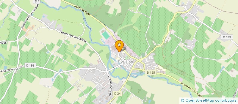 localisation de l'entreprise MADAME SANDRINE DESCAMPS  BELLEVIGNE-EN-LAYON