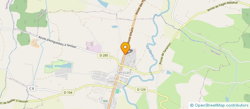 localisation de l'entreprise MADAME SANDRINE DESCHAMPS  SEISSAN