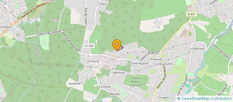 localisation de l'entreprise MADAME SANDRINE DESCHAMPS  LEOGNAN