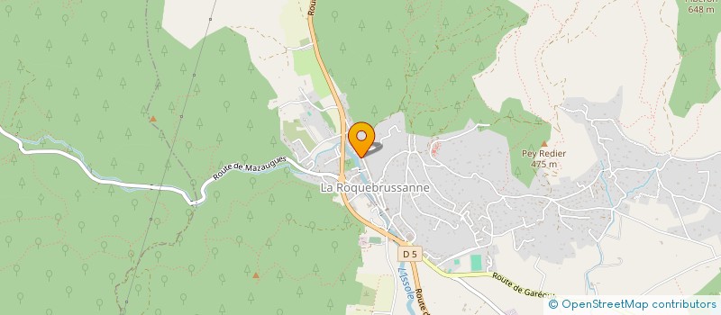 localisation de l'entreprise MADAME SANDRINE DESIO  LA ROQUEBRUSSANNE