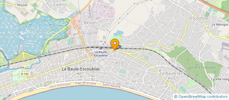 localisation de l'entreprise MADAME SANDRINE DESJARDIN à LA BAULE-ESCOUBLAC