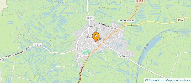 localisation de l'entreprise MADAME SANDRINE DETAILLEUR  BOUIN