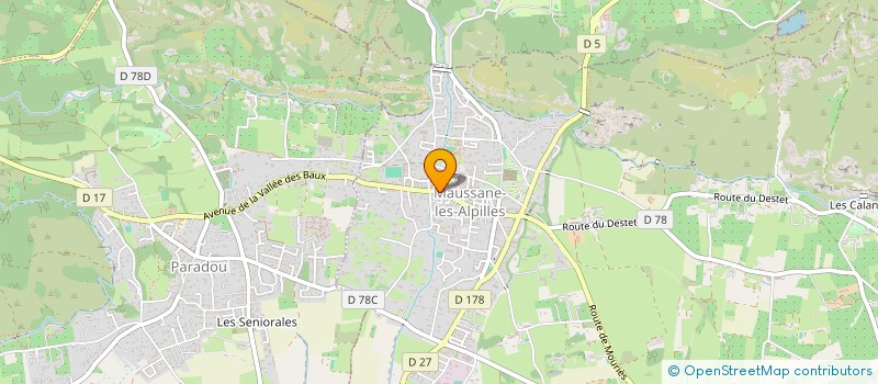 localisation de l'entreprise MADAME SANDRINE DETANTE à MAUSSANE-LES-ALPILLES