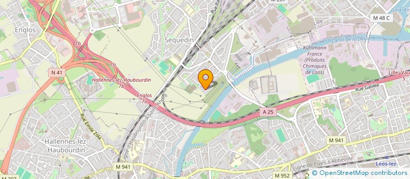 localisation de l'entreprise MADAME SANDRINE DEVIGNE  SEQUEDIN