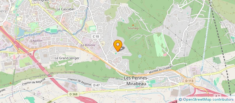 localisation de l'entreprise MADAME SANDRINE DI FONZO à LES PENNES-MIRABEAU