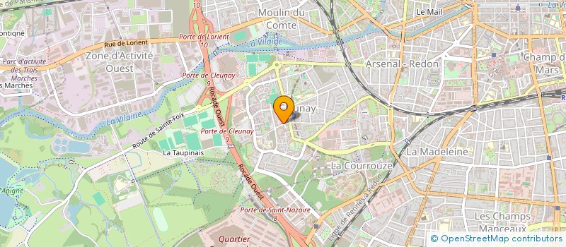 localisation de l'entreprise MADAME SANDRINE DIAS  RENNES