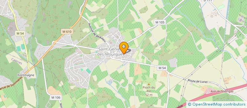 localisation de l'entreprise MADAME SANDRINE DIAZ  SAINT-GENIES-DES-MOURGUES