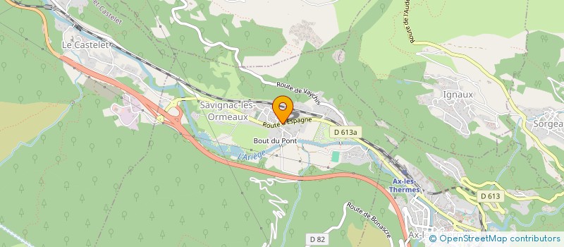 localisation de l'entreprise MADAME SANDRINE DIAZ à MERENS-LES-VALS