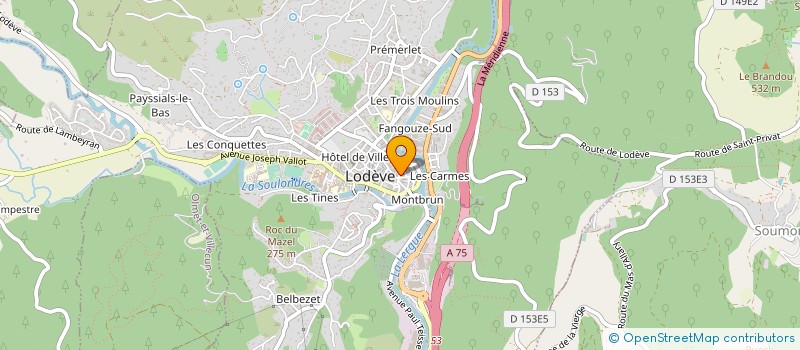 localisation de l'entreprise MADAME SANDRINE DOLE  LODEVE