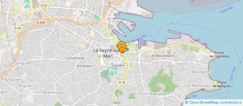 localisation de l'entreprise MADAME SANDRINE DORGET  LA SEYNE-SUR-MER