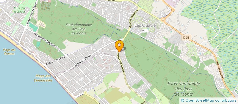 localisation de l'entreprise MADAME SANDRINE DOUET  SAINT-JEAN-DE-MONTS