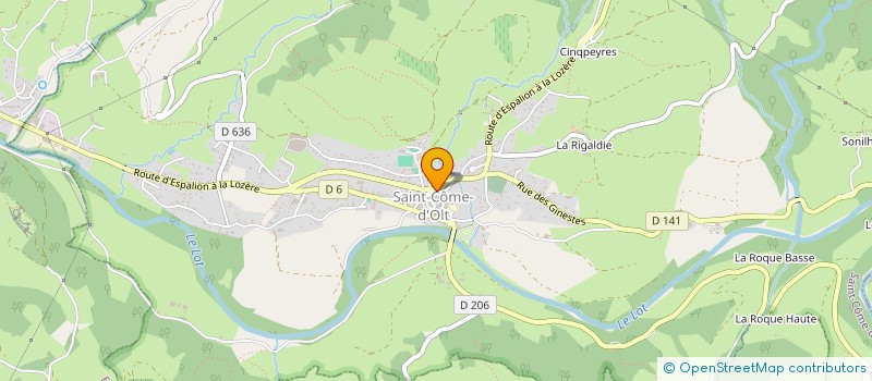 localisation de l'entreprise MADAME SANDRINE DOULS  SAINT-COME-D'OLT