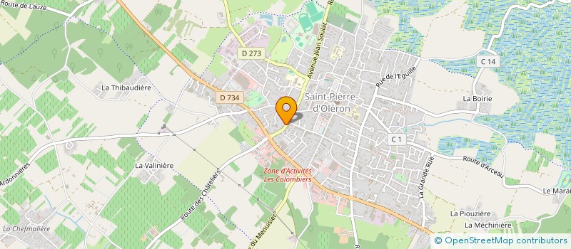 localisation de l'entreprise MADAME SANDRINE DOUSSET  SAINT-PIERRE-D'OLERON