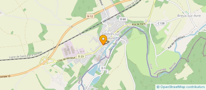localisation de l'entreprise MADAME SANDRINE DREANO à TILLIERES-SUR-AVRE