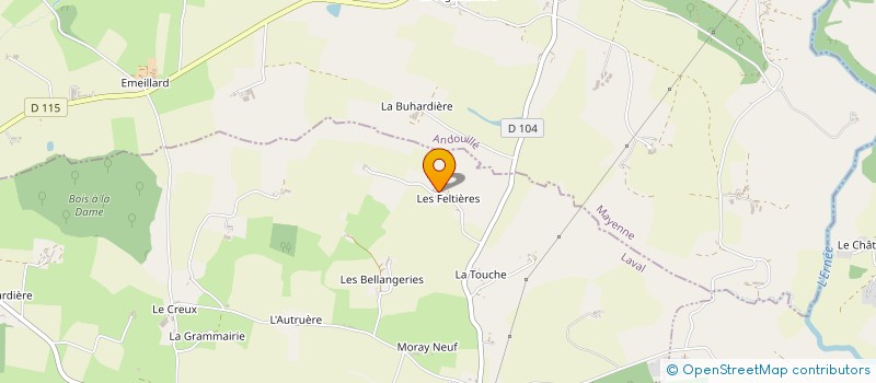 localisation de l'entreprise MADAME SANDRINE DROUART à SAINT-GERMAIN-LE-FOUILLOUX