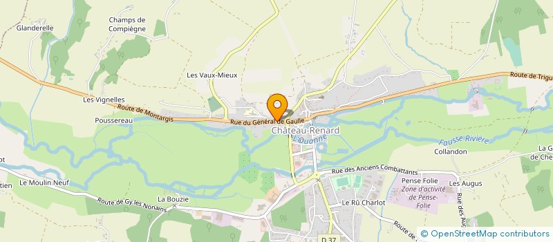 localisation de l'entreprise MADAME SANDRINE DRUEL  CHATEAU-RENARD