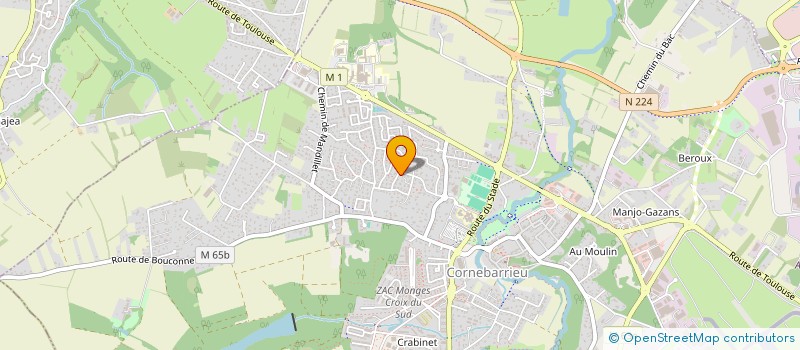 localisation de l'entreprise MADAME SANDRINE DUBANT  CORNEBARRIEU