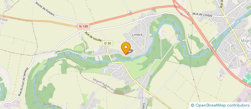 localisation de l'entreprise MADAME SANDRINE DUBIN  MIGNE-AUXANCES