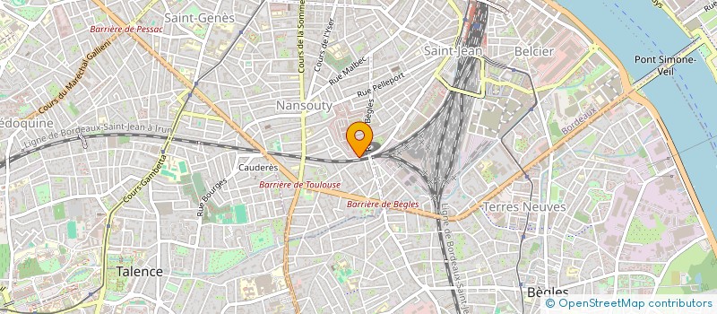 localisation de l'entreprise MADAME SANDRINE DUBOIS  BORDEAUX