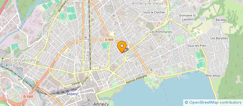 localisation de l'entreprise MADAME SANDRINE DUBOIS à ANNECY