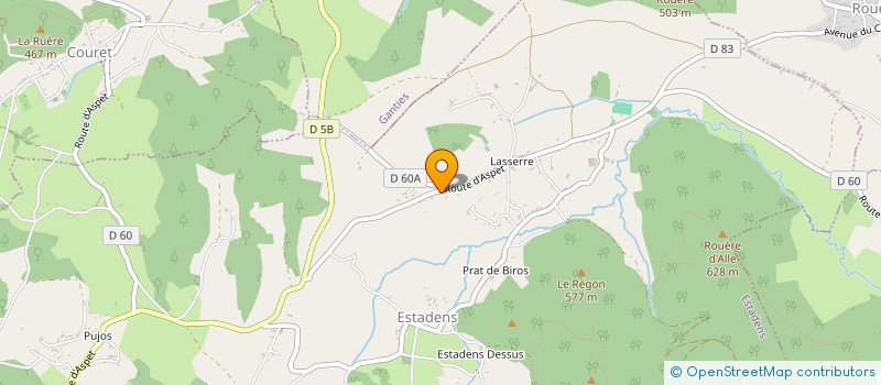 localisation de l'entreprise MADAME SANDRINE DUBOIS  ESTADENS