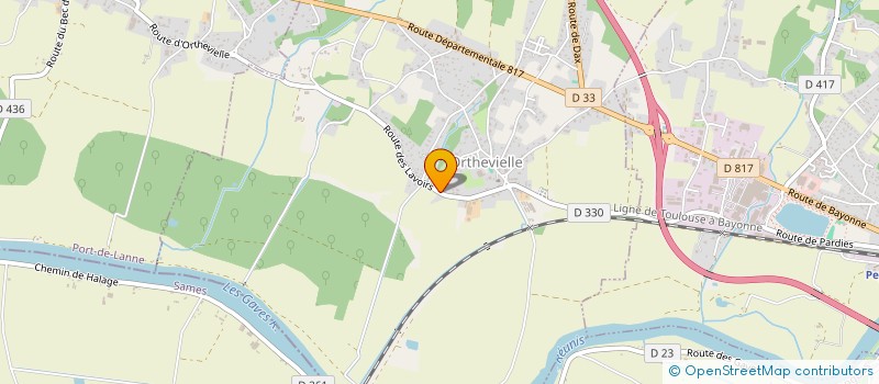 localisation de l'entreprise MADAME SANDRINE DUBOUE  ORTHEVIELLE