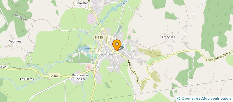 localisation de l'entreprise MADAME SANDRINE DUBOURG  SAUGUES