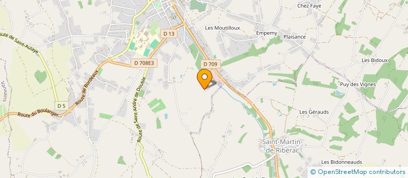 localisation de l'entreprise MADAME SANDRINE DUBREUIL  RIBERAC