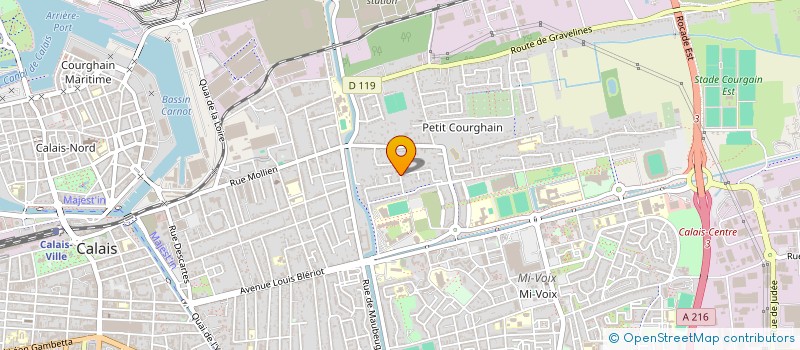 localisation de l'entreprise MADAME SANDRINE DUBUCHE  CALAIS