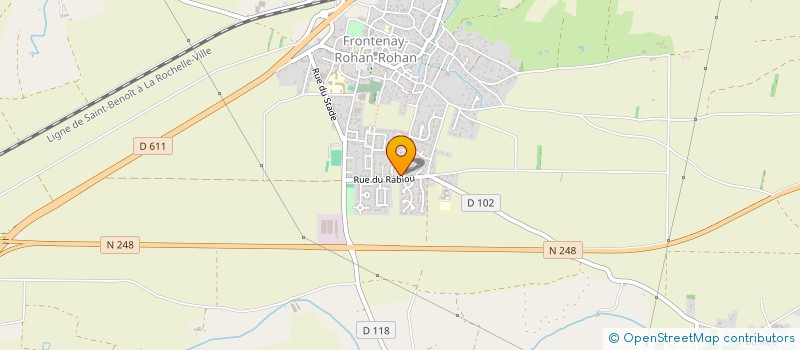 localisation de l'entreprise MADAME SANDRINE DUCEL  FRONTENAY-ROHAN-ROHAN