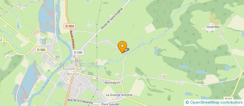 localisation de l'entreprise MADAME SANDRINE DUCLOUX  TOULON-SUR-ARROUX